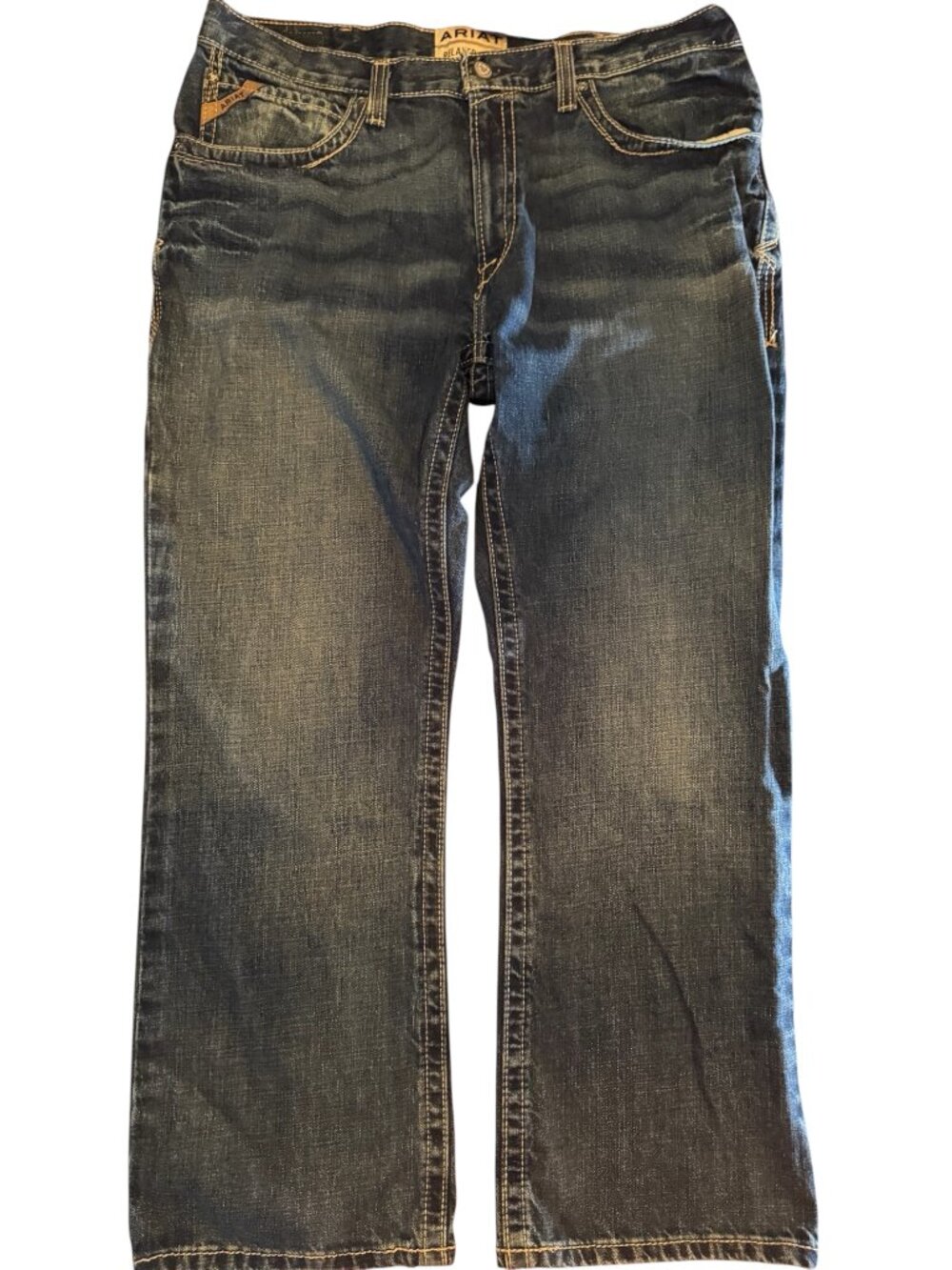 Ariat M4 Gulch Relaxed Bootcut Jeans Men's Tagged 38x30 Measures 36x30 Dark Wash